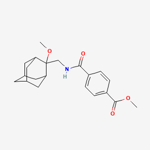 molecular formula C21H27NO4 B2896324 Methyl 4-{[(2-methoxyadamantan-2-yl)methyl]carbamoyl}benzoate CAS No. 1797901-02-0