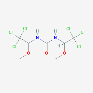 B2896354 1,3-Bis(2,2,2-trichloro-1-methoxyethyl)urea CAS No. 63303-97-9