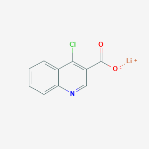 molecular formula C10H5ClLiNO2 B2896357 Lithium(1+) ion 4-chloroquinoline-3-carboxylate CAS No. 2219408-85-0