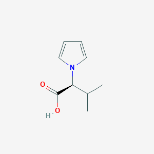 molecular formula C9H13NO2 B2896475 (2S)-3-Methyl-2-(1H-pyrrol-1-yl)butanoic acid CAS No. 63813-68-3