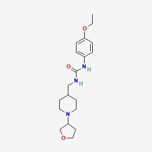 molecular formula C19H29N3O3 B2896481 1-(4-ethoxyphenyl)-3-{[1-(oxolan-3-yl)piperidin-4-yl]methyl}urea CAS No. 2034608-13-2