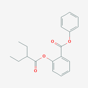 molecular formula C19H20O4 B289649 Phenyl 2-[(2-ethylbutanoyl)oxy]benzoate 