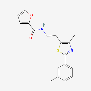 B2896570 N-(2-(4-methyl-2-(m-tolyl)thiazol-5-yl)ethyl)furan-2-carboxamide CAS No. 869070-23-5