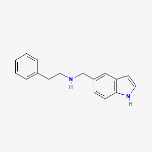 molecular formula C17H18N2 B2896574 N-(1H-indol-5-ylmethyl)-2-phenylethanamine CAS No. 946680-22-4