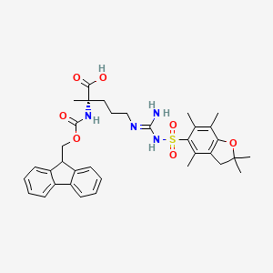 molecular formula C35H42N4O7S B2896578 Fmoc-alpha-ME-L-arg(pbf)-OH CAS No. 154445-77-9; 2124196-74-1