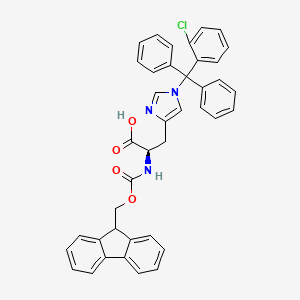 molecular formula C40H32ClN3O4 B2896589 Fmoc-D-His(Clt)-OH CAS No. 1272755-56-2