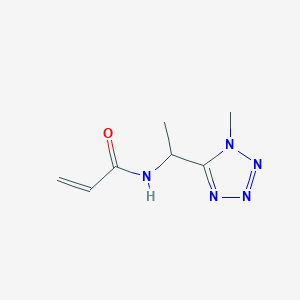 molecular formula C7H11N5O B2896605 N-[1-(1-Methyltetrazol-5-yl)ethyl]prop-2-enamide CAS No. 2305474-28-4
