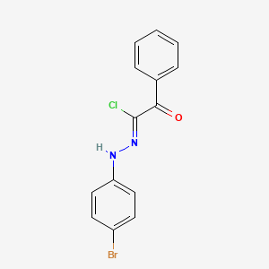 molecular formula C14H10BrClN2O B2896623 N-(4-Bromophenyl)-2-oxo-2-phenylethanehydrazonoyl chloride CAS No. 80831-01-2