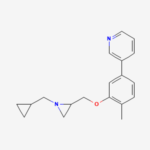 3-[3-[[1-(Cyclopropylmethyl)aziridin-2-yl]methoxy]-4-methylphenyl]pyridine