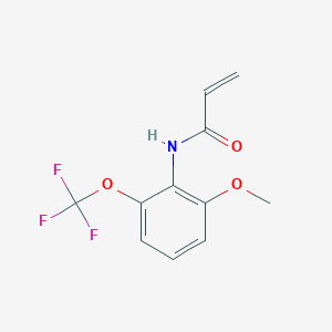 N-[2-Methoxy-6-(trifluoromethoxy)phenyl]prop-2-enamide