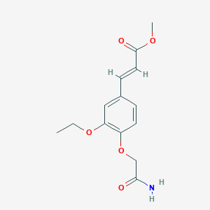 methyl (2E)-3-[4-(2-amino-2-oxoethoxy)-3-ethoxyphenyl]acrylate
