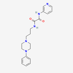 molecular formula C20H25N5O2 B2896716 N-[3-(4-phenylpiperazin-1-yl)propyl]-N'-(pyridin-3-yl)ethanediamide CAS No. 1251710-37-8