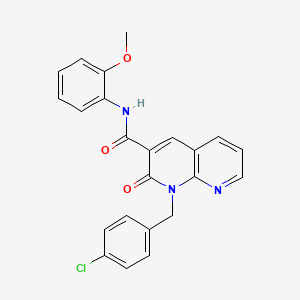 1-(4-chlorobenzyl)-N-(2-methoxyphenyl)-2-oxo-1,2-dihydro-1,8-naphthyridine-3-carboxamide