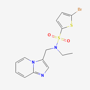 5-bromo-N-ethyl-N-(imidazo[1,2-a]pyridin-3-ylmethyl)thiophene-2-sulfonamide