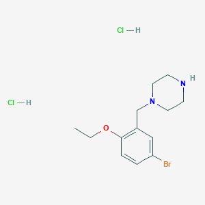 1-[(5-Bromo-2-ethoxyphenyl)methyl]piperazine;dihydrochloride