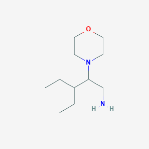 molecular formula C11H24N2O B2896796 3-Ethyl-2-(morpholin-4-yl)pentan-1-amine CAS No. 930396-04-6