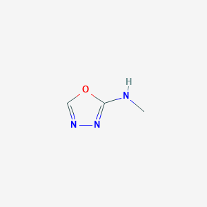 molecular formula C3H5N3O B2896865 N-methyl-1,3,4-oxadiazol-2-amine CAS No. 66074-33-7