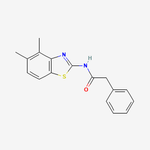 molecular formula C17H16N2OS B2896867 N-(4,5-dimethyl-1,3-benzothiazol-2-yl)-2-phenylacetamide CAS No. 888409-80-1