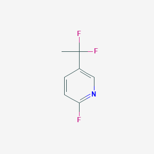 molecular formula C7H6F3N B2896912 5-(1,1-Difluoroethyl)-2-fluoropyridine CAS No. 2361636-04-4