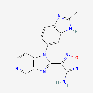 molecular formula C16H12N8O B2896920 AS2863619 free base 
