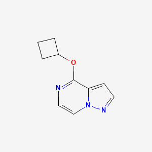 molecular formula C10H11N3O B2896924 4-Cyclobutoxypyrazolo[1,5-a]pyrazine CAS No. 2175979-06-1