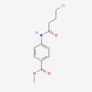 molecular formula C12H14ClNO3 B2896965 methyl 4-(4-chlorobutanamido)benzoate CAS No. 353765-74-9
