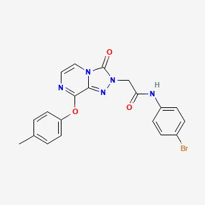 molecular formula C20H16BrN5O3 B2896986 N-(4-bromophenyl)-2-[8-(4-methylphenoxy)-3-oxo-2H,3H-[1,2,4]triazolo[4,3-a]pyrazin-2-yl]acetamide CAS No. 1115959-75-5