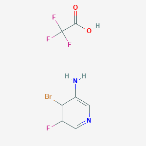 B2896997 4-Bromo-5-fluoropyridin-3-amine;2,2,2-trifluoroacetic acid CAS No. 2418642-23-4