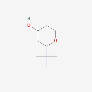 molecular formula C9H18O2 B2897042 2-Tert-butyloxan-4-ol CAS No. 1339588-58-7