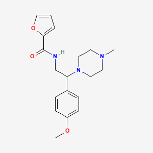 molecular formula C19H25N3O3 B2897058 N-[2-(4-methoxyphenyl)-2-(4-methylpiperazin-1-yl)ethyl]furan-2-carboxamide CAS No. 903251-47-8