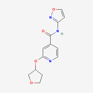 molecular formula C13H13N3O4 B2897172 N-(1,2-oxazol-3-yl)-2-(oxolan-3-yloxy)pyridine-4-carboxamide CAS No. 1903459-29-9