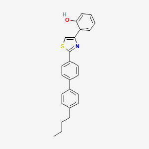 molecular formula C25H23NOS B2897184 2-(4-n-Butylbiphenyl-4'-yl)-4-(2-hydroxyphenyl)thiazole CAS No. 1965304-94-2