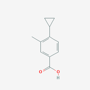 molecular formula C11H12O2 B2897189 4-Cyclopropyl-3-methylbenzoic acid CAS No. 1252903-13-1