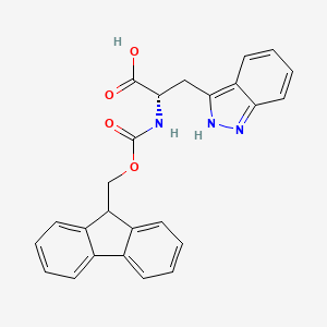 molecular formula C25H21N3O4 B2897209 Fmoc-L-3-Ala(Indazol)-OH CAS No. 2305185-20-8