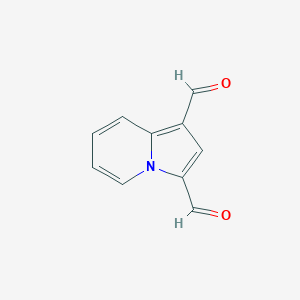 molecular formula C10H7NO2 B289729 Indolizine-1,3-dicarbaldehyde 