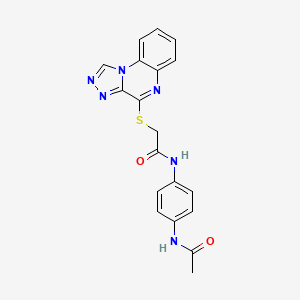 molecular formula C19H16N6O2S B2897353 N-(4-acetamidophenyl)-2-{[1,2,4]triazolo[4,3-a]quinoxalin-4-ylsulfanyl}acetamide CAS No. 1189676-87-6