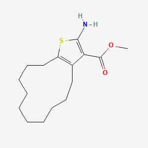 Methyl 2-amino-4,5,6,7,8,9,10,11,12,13-decahydrocyclododeca[b]thiophene-3-carboxylate