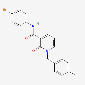 molecular formula C20H17BrN2O2 B2897384 N-(4-bromophenyl)-1-[(4-methylphenyl)methyl]-2-oxo-1,2-dihydropyridine-3-carboxamide CAS No. 933252-25-6