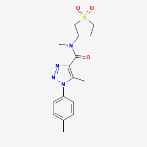 B2897407 N-(1,1-dioxidotetrahydrothiophen-3-yl)-N,5-dimethyl-1-(4-methylphenyl)-1H-1,2,3-triazole-4-carboxamide CAS No. 924839-78-1