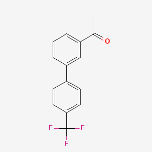 molecular formula C15H11F3O B2897413 3-Acetyl-4'-(trifluoromethyl)biphenyl CAS No. 638214-18-3
