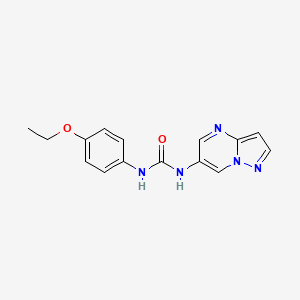 molecular formula C15H15N5O2 B2897429 1-(4-Ethoxyphenyl)-3-(pyrazolo[1,5-a]pyrimidin-6-yl)urea CAS No. 2034474-44-5