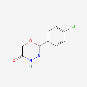 molecular formula C9H7ClN2O2 B2897457 2-(4-chlorophenyl)-4H-1,3,4-oxadiazin-5(6H)-one CAS No. 142048-60-0