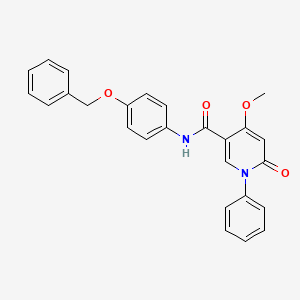 molecular formula C26H22N2O4 B2897474 N-[4-(benzyloxy)phenyl]-4-methoxy-6-oxo-1-phenyl-1,6-dihydropyridine-3-carboxamide CAS No. 2097897-03-3