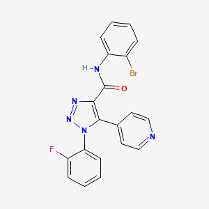 molecular formula C20H13BrFN5O B2897542 N-(2-bromophenyl)-1-(2-fluorophenyl)-5-(pyridin-4-yl)-1H-1,2,3-triazole-4-carboxamide CAS No. 2191404-75-6