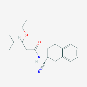 molecular formula C19H26N2O2 B2897570 n-(2-Cyano-1,2,3,4-tetrahydronaphthalen-2-yl)-3-ethoxy-4-methylpentanamide CAS No. 2224407-98-9