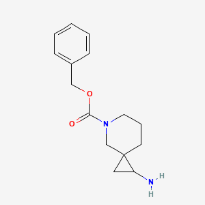 molecular formula C15H20N2O2 B2897609 Benzyl 1-amino-5-azaspiro[2.5]octane-5-carboxylate CAS No. 1824004-74-1