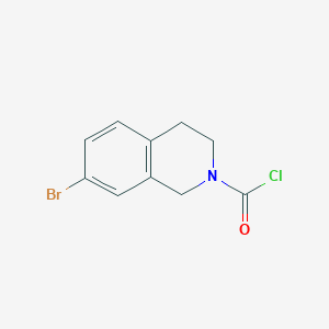 B2897715 7-Bromo-3,4-dihydro-1H-isoquinoline-2-carbonyl chloride CAS No. 2298159-00-7