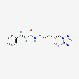 N-(3-([1,2,4]triazolo[1,5-a]pyrimidin-6-yl)propyl)cinnamamide