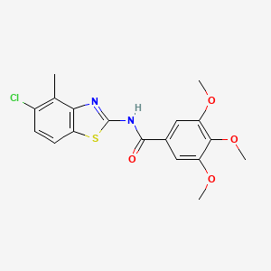 N-(5-chloro-4-methyl-1,3-benzothiazol-2-yl)-3,4,5-trimethoxybenzamide