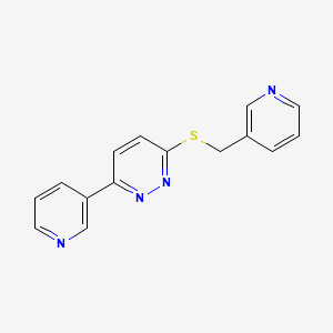 3-Pyridin-3-yl-6-(pyridin-3-ylmethylsulfanyl)pyridazine